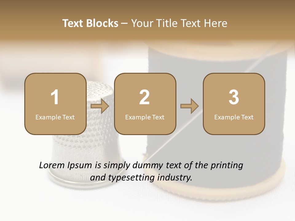 Seam Thimble Skill PowerPoint Template