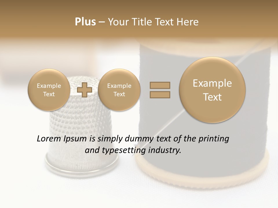 Seam Thimble Skill PowerPoint Template