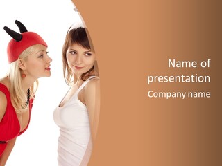 Good Portrait Costume PowerPoint Template