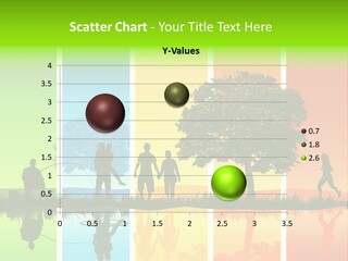 A Group Of People Walking In Front Of A Tree PowerPoint Template