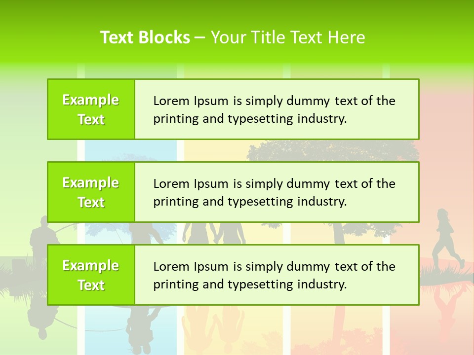 A Group Of People Walking In Front Of A Tree PowerPoint Template