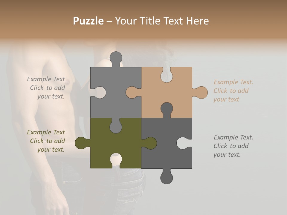 Health Jeans People PowerPoint Template