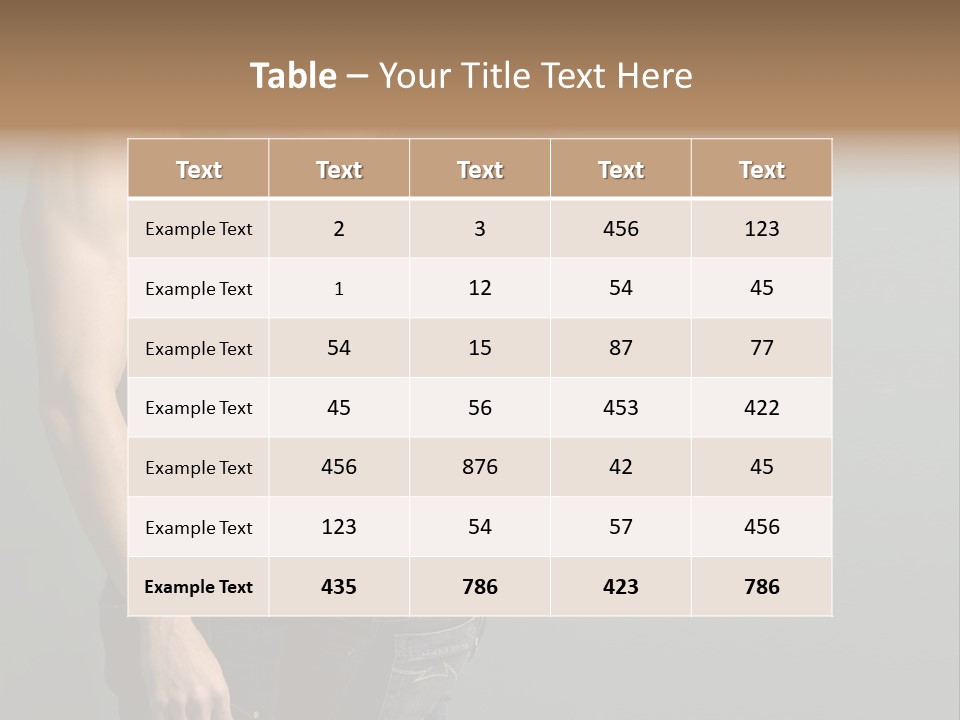 Health Jeans People PowerPoint Template