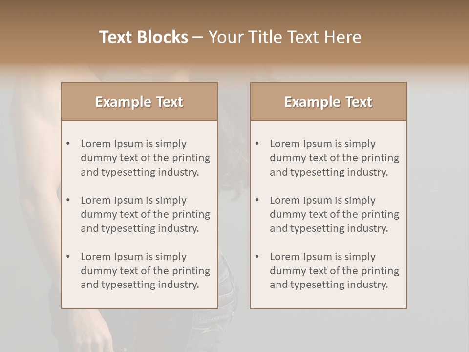 Health Jeans People PowerPoint Template