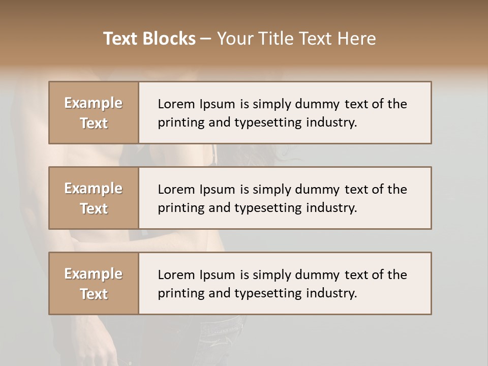 Health Jeans People PowerPoint Template