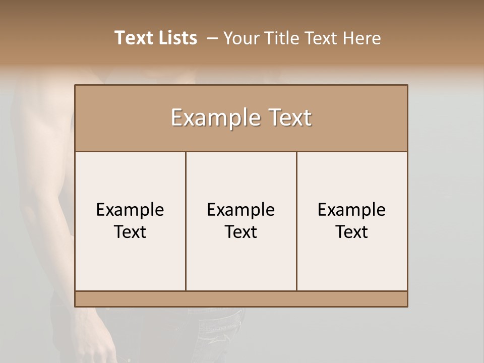 Health Jeans People PowerPoint Template