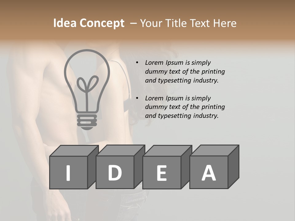 Health Jeans People PowerPoint Template