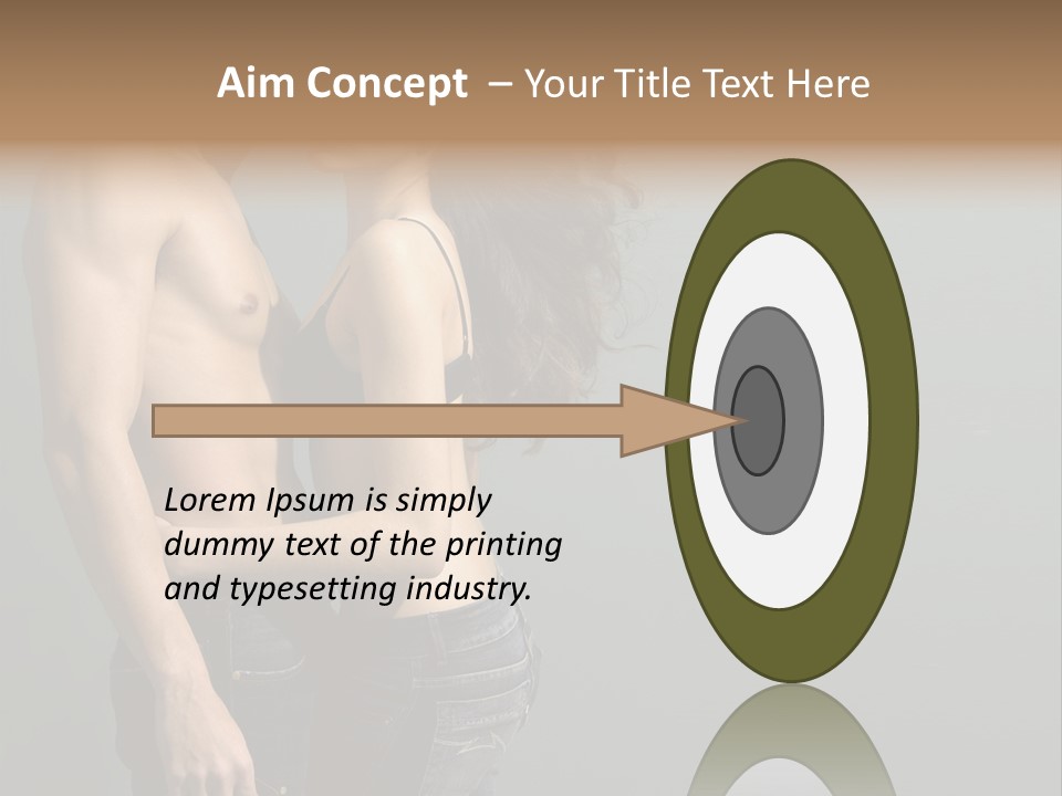 Health Jeans People PowerPoint Template