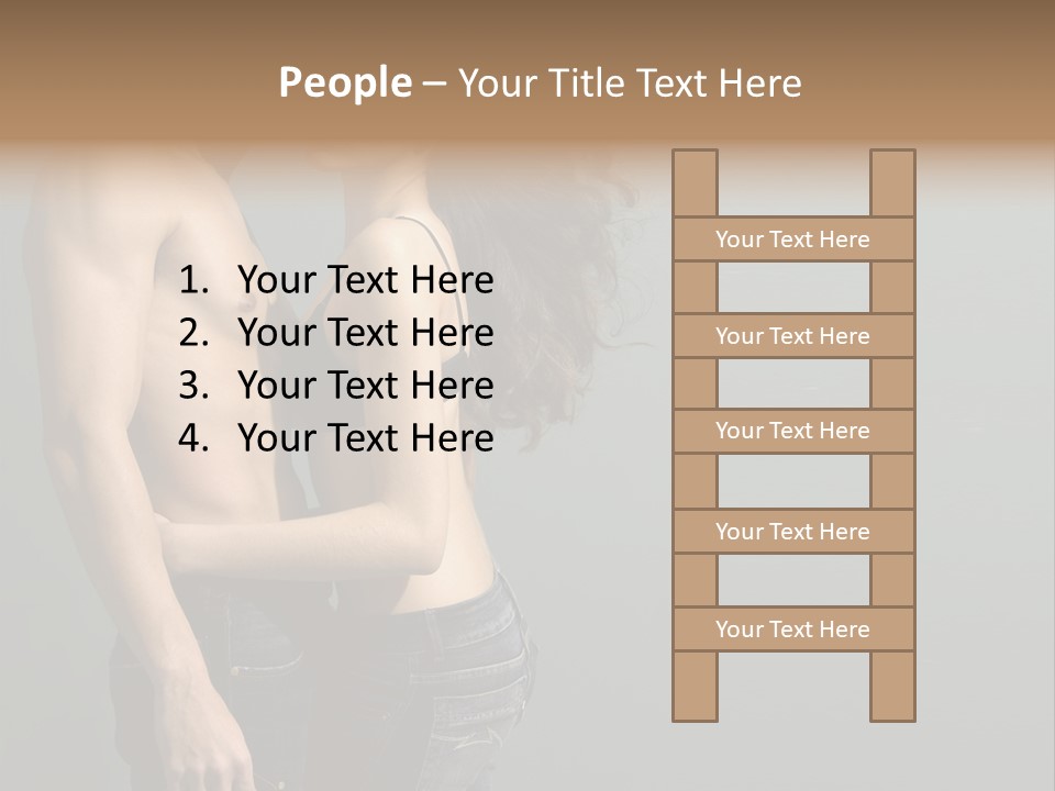 Health Jeans People PowerPoint Template