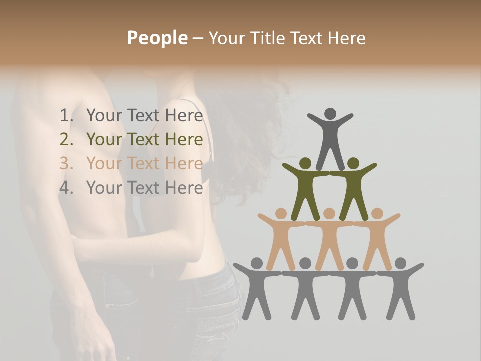 Health Jeans People PowerPoint Template