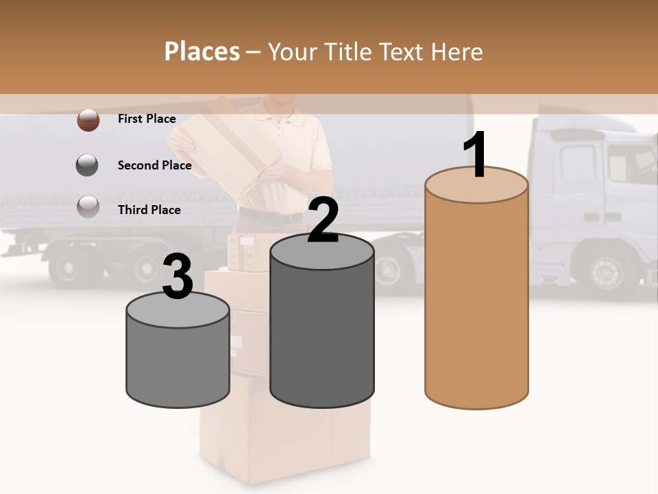 Courier Truck Friendly PowerPoint Template