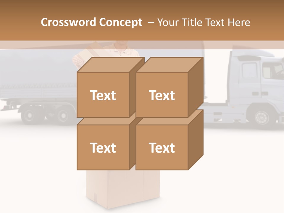 Courier Truck Friendly PowerPoint Template