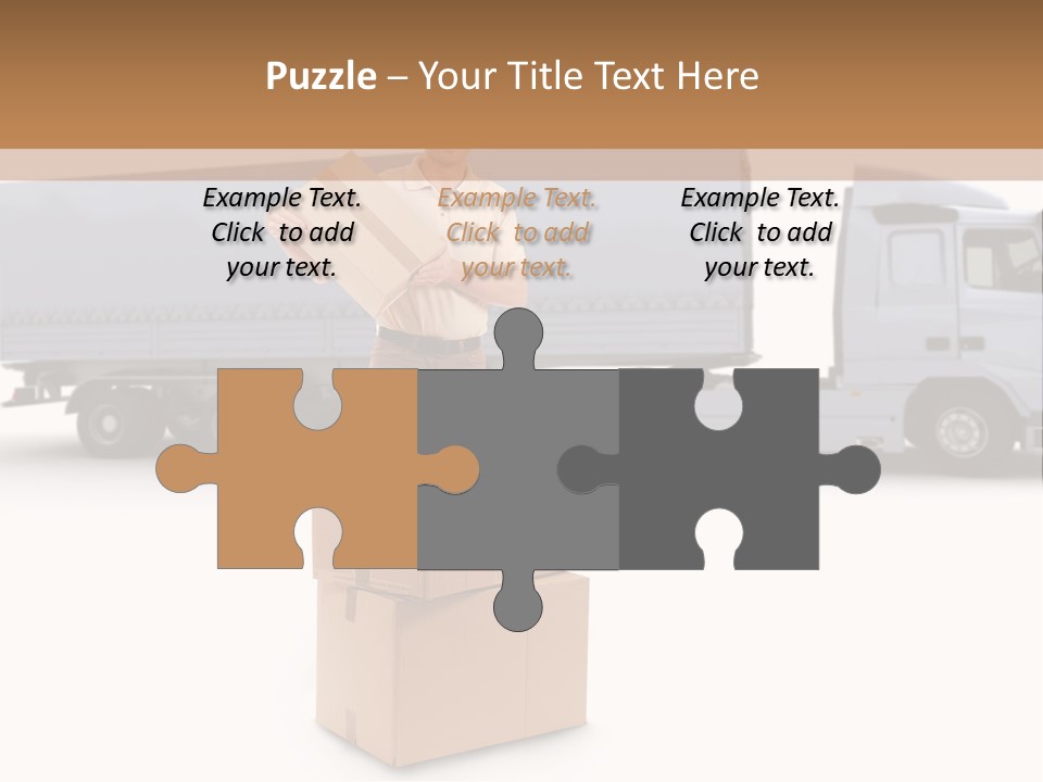 Courier Truck Friendly PowerPoint Template
