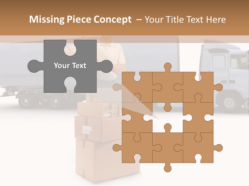 Courier Truck Friendly PowerPoint Template