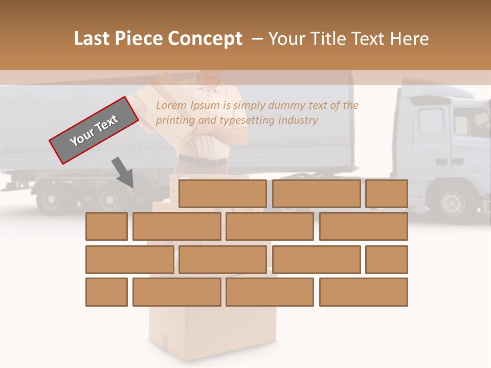Courier Truck Friendly PowerPoint Template