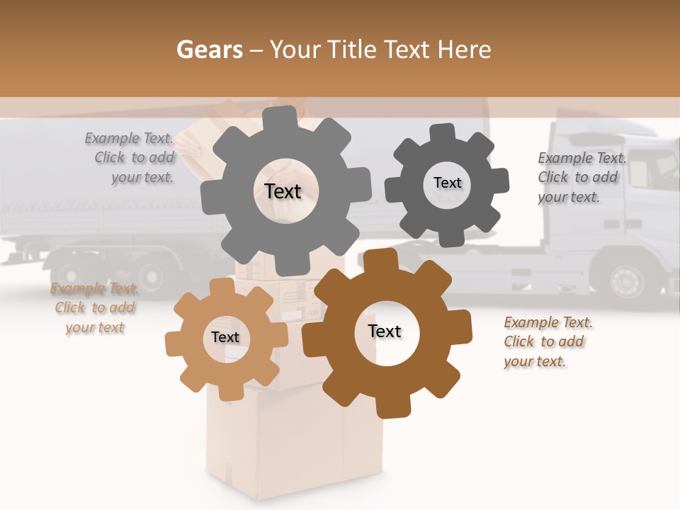 Courier Truck Friendly PowerPoint Template