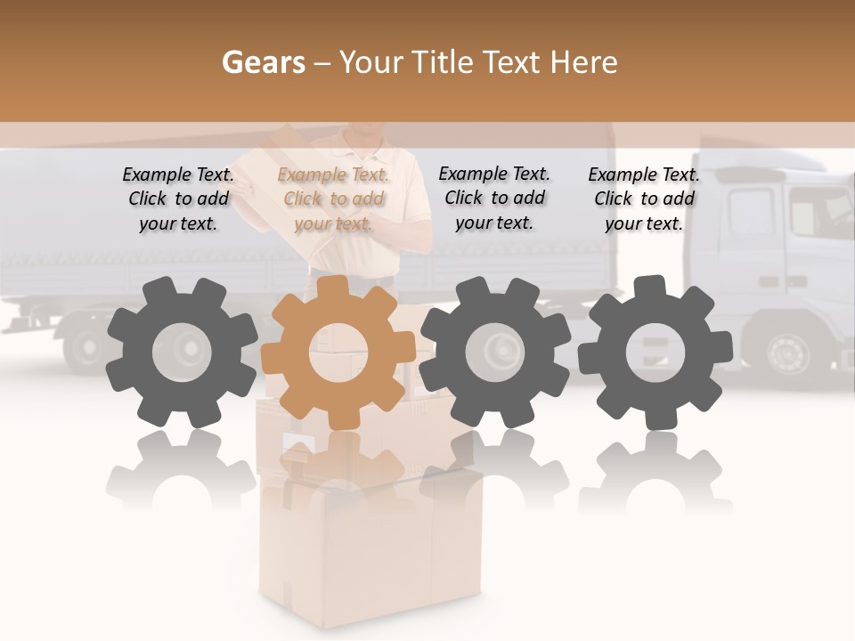 Courier Truck Friendly PowerPoint Template