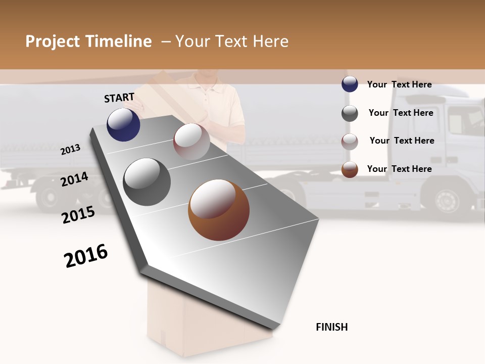 Courier Truck Friendly PowerPoint Template