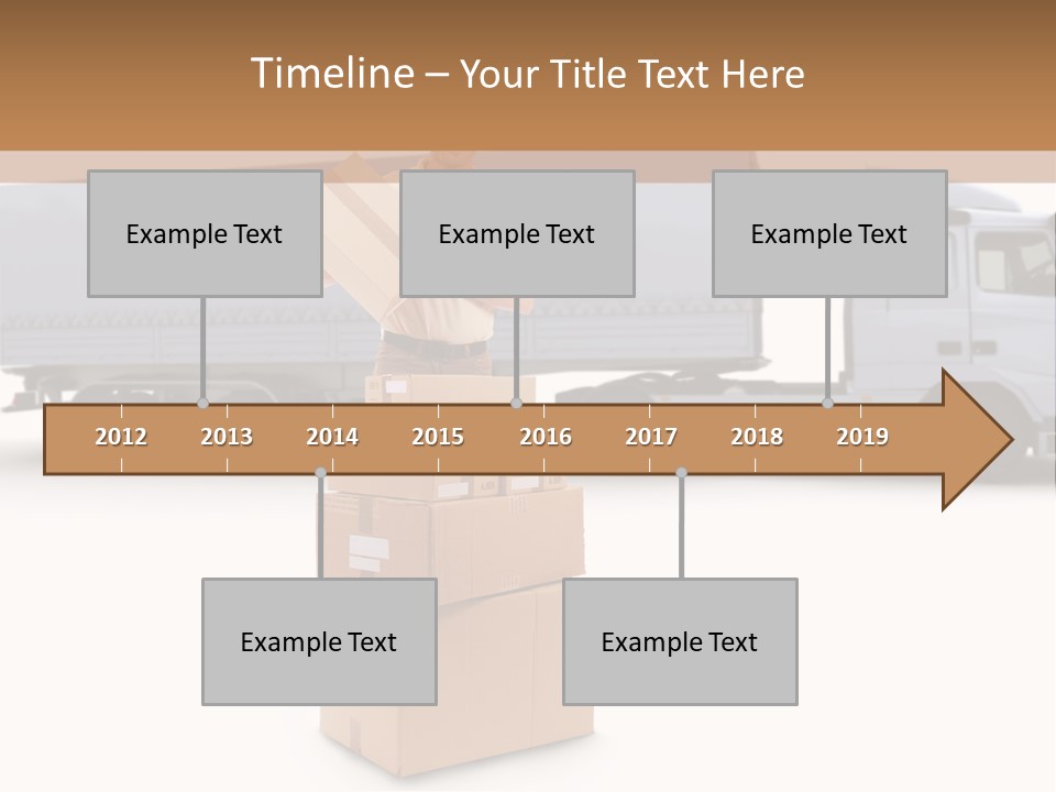 Courier Truck Friendly PowerPoint Template