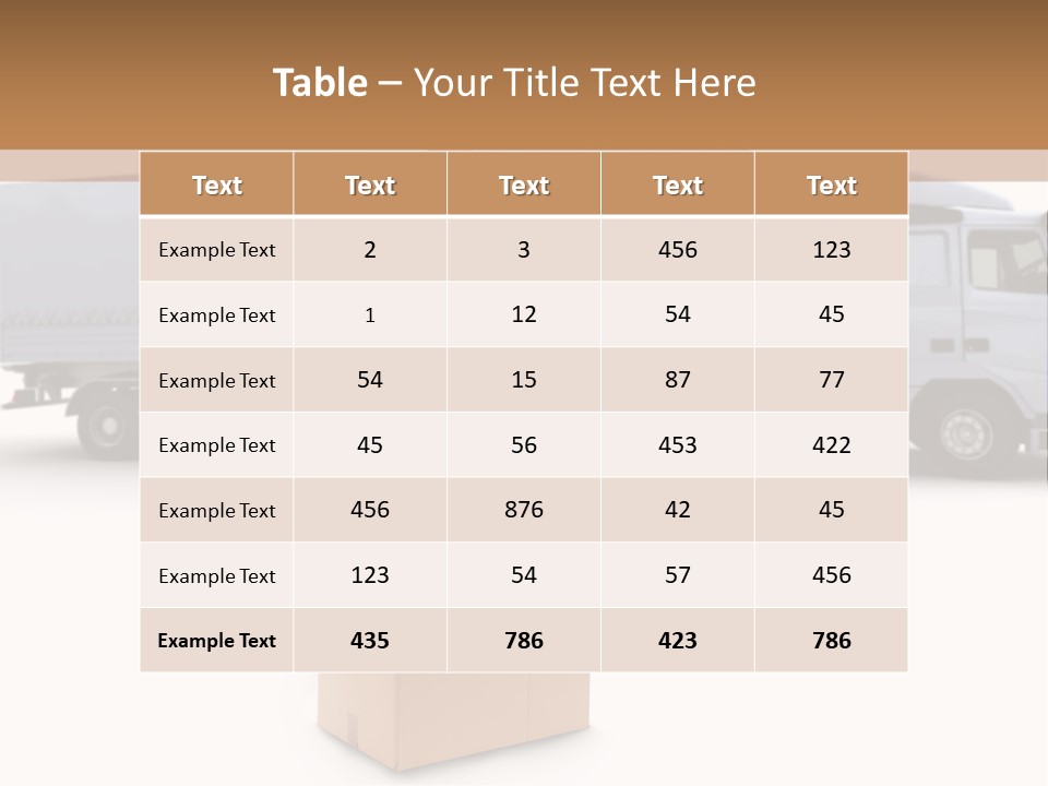 Courier Truck Friendly PowerPoint Template