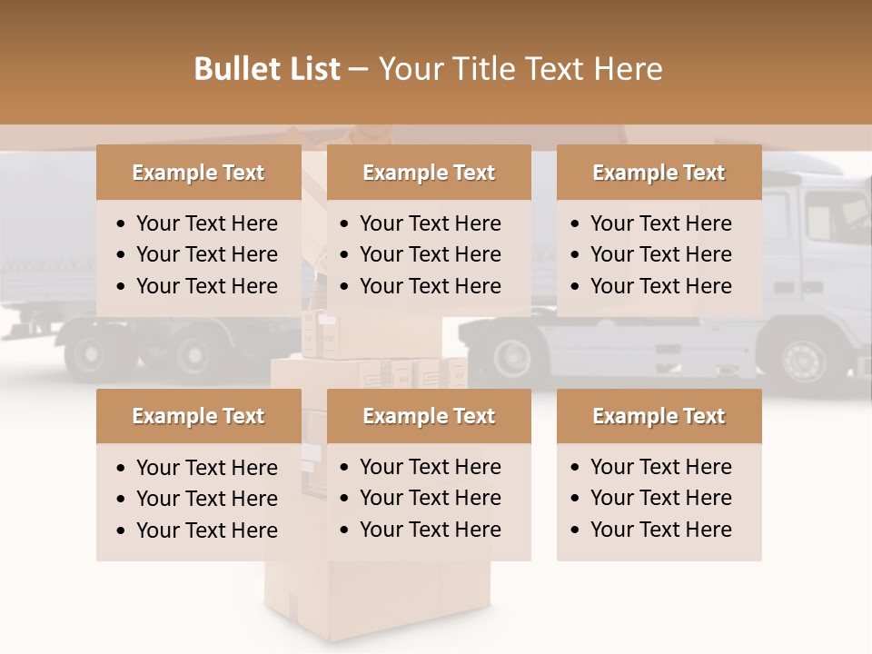 Courier Truck Friendly PowerPoint Template