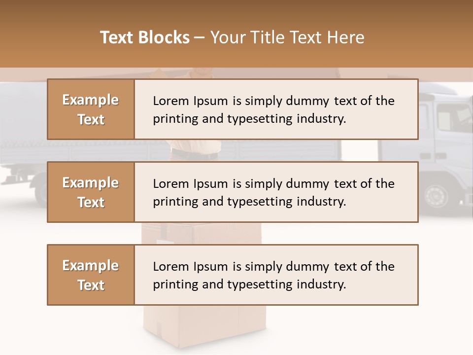 Courier Truck Friendly PowerPoint Template