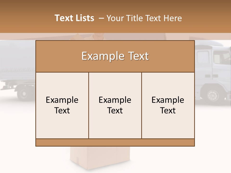 Courier Truck Friendly PowerPoint Template