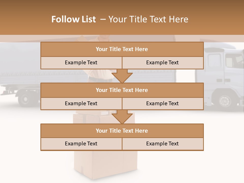 Courier Truck Friendly PowerPoint Template