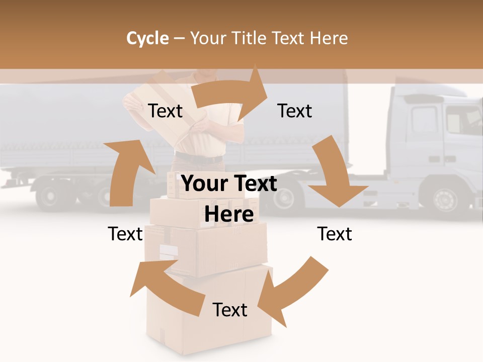 Courier Truck Friendly PowerPoint Template