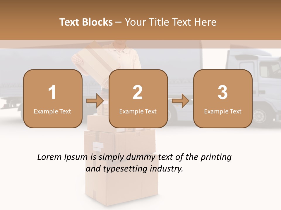Courier Truck Friendly PowerPoint Template