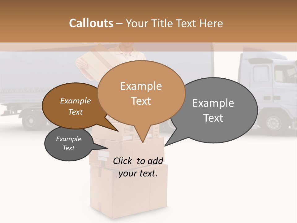 Courier Truck Friendly PowerPoint Template