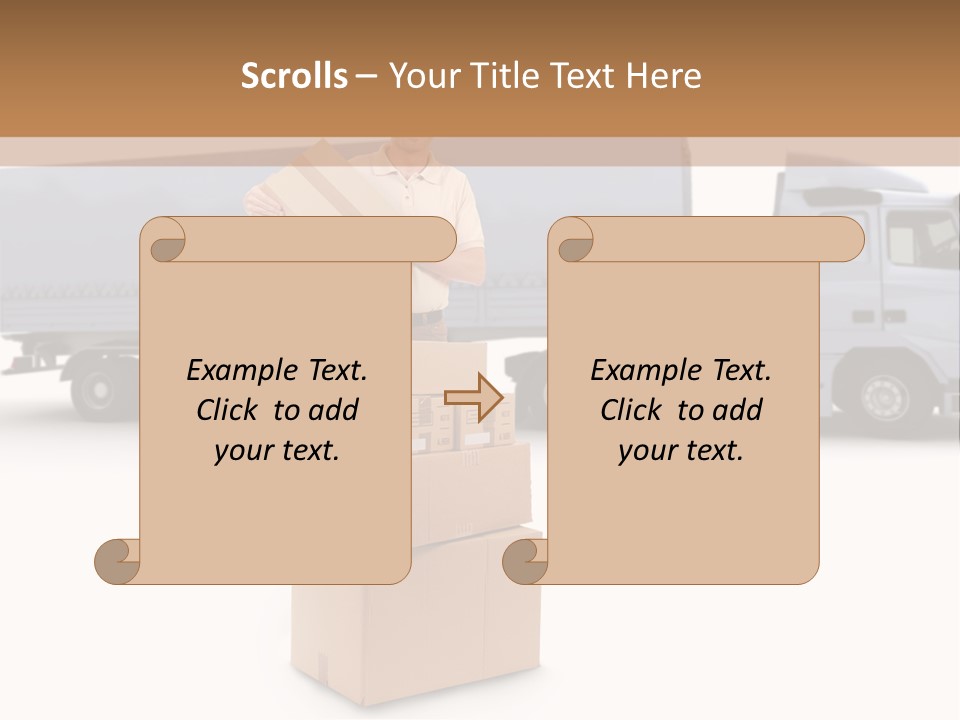 Courier Truck Friendly PowerPoint Template