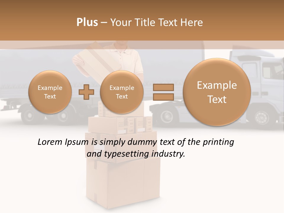 Courier Truck Friendly PowerPoint Template