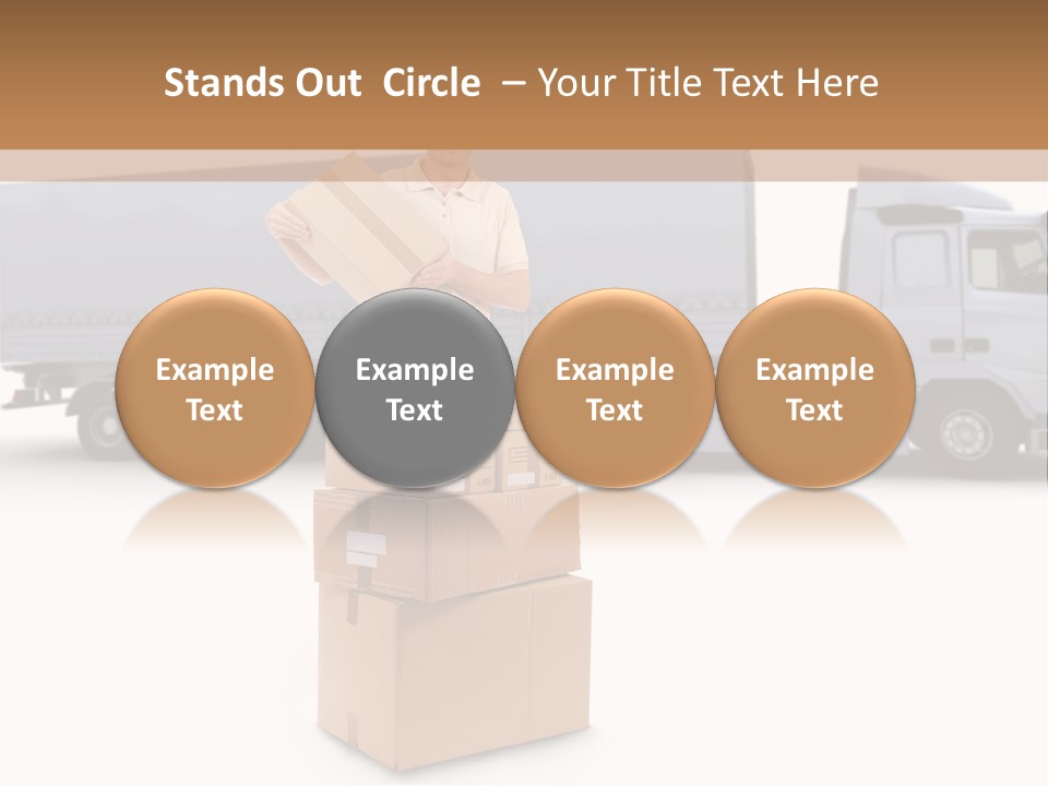 Courier Truck Friendly PowerPoint Template