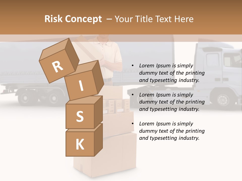 Courier Truck Friendly PowerPoint Template