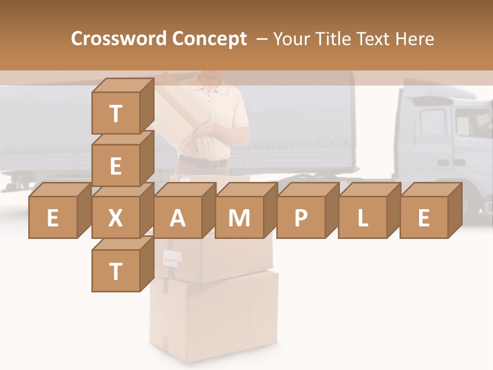 Courier Truck Friendly PowerPoint Template
