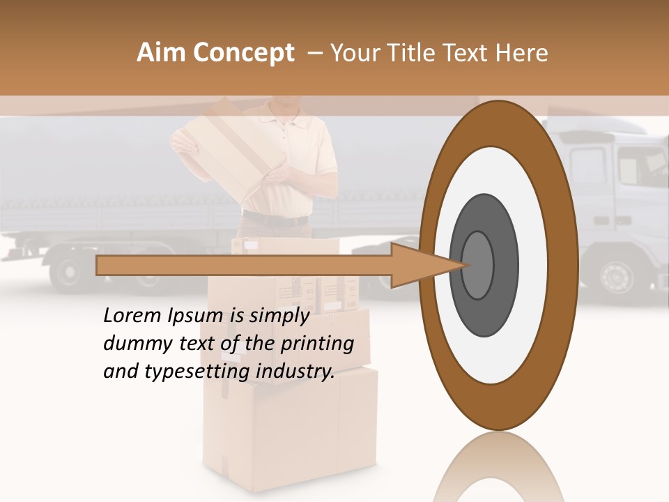 Courier Truck Friendly PowerPoint Template
