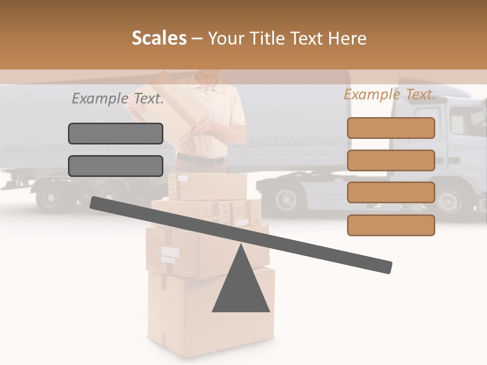 Courier Truck Friendly PowerPoint Template