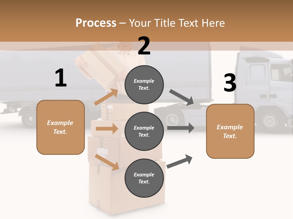 Courier Truck Friendly PowerPoint Template