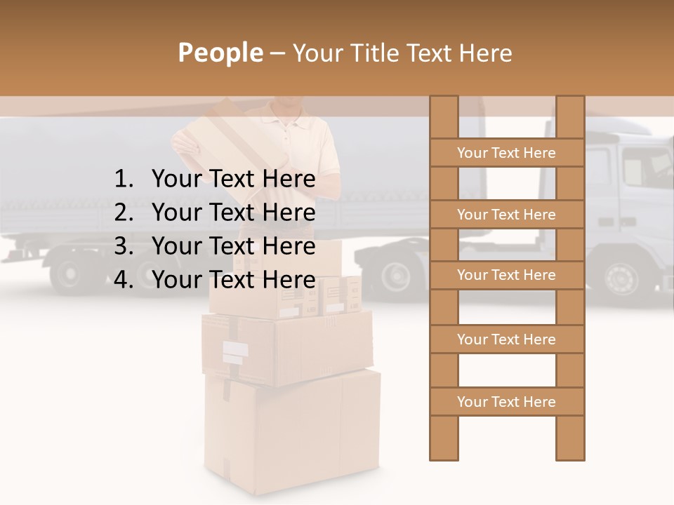 Courier Truck Friendly PowerPoint Template
