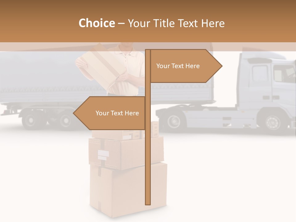 Courier Truck Friendly PowerPoint Template