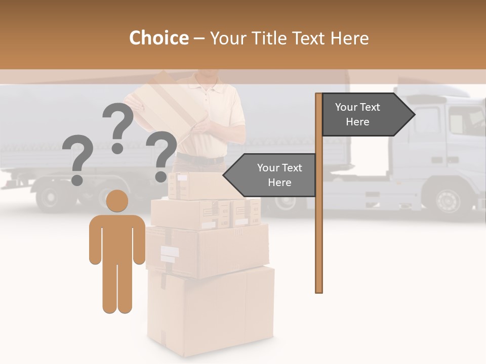 Courier Truck Friendly PowerPoint Template