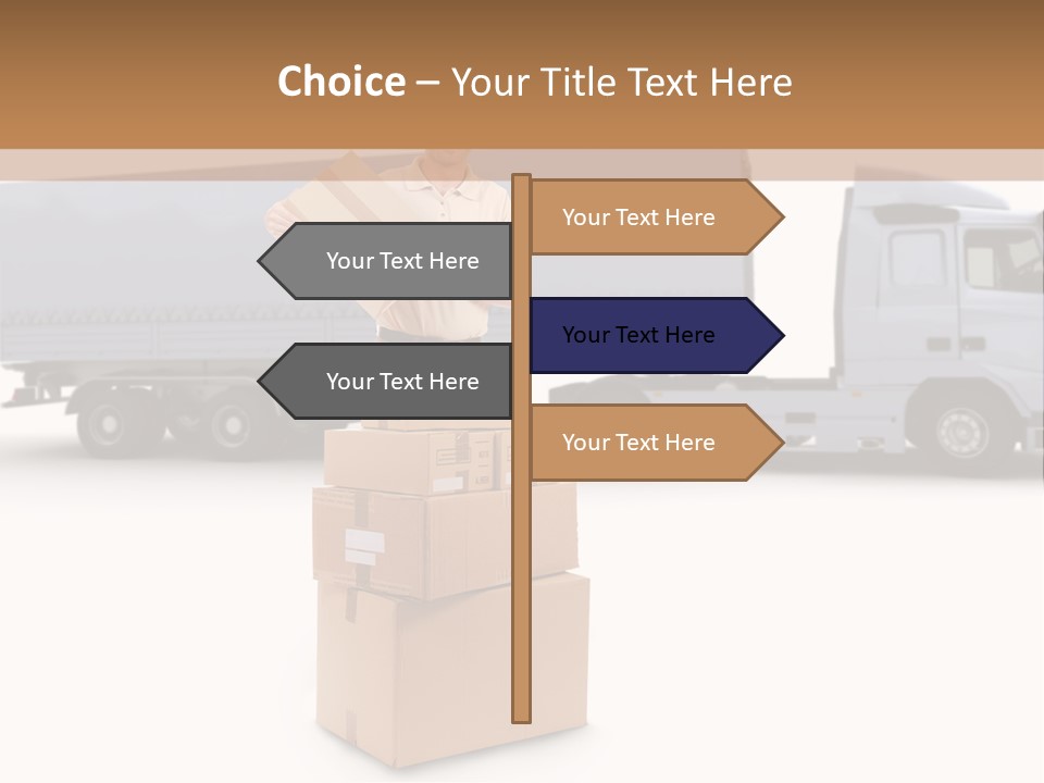 Courier Truck Friendly PowerPoint Template