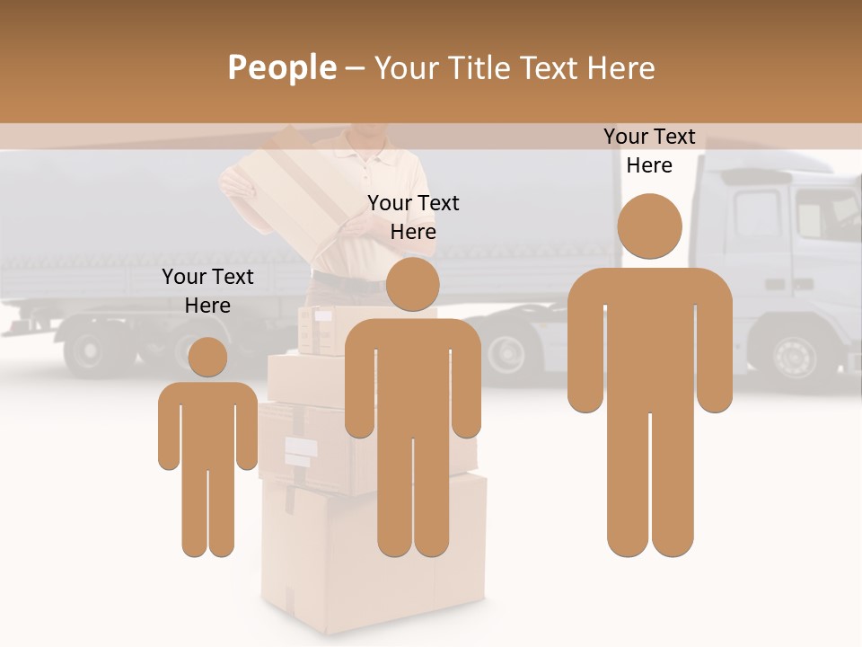 Courier Truck Friendly PowerPoint Template