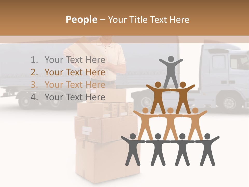 Courier Truck Friendly PowerPoint Template