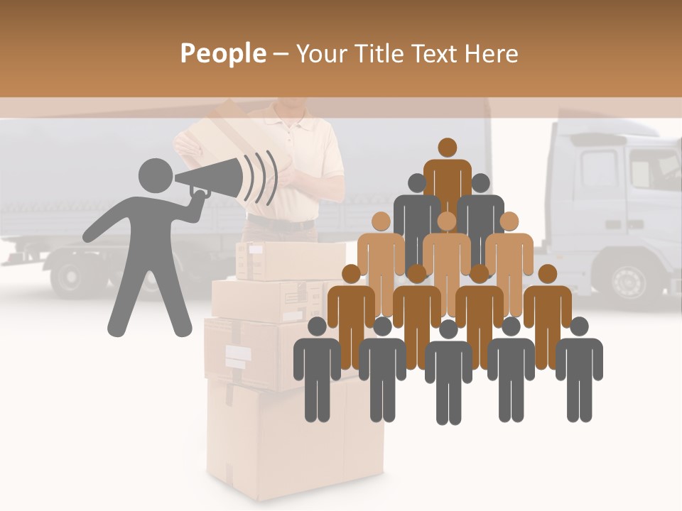 Courier Truck Friendly PowerPoint Template