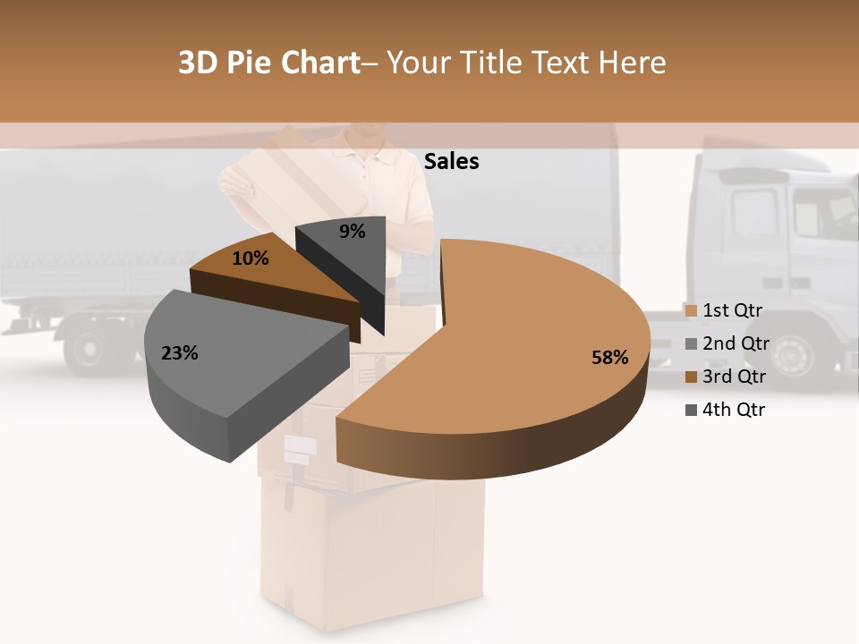 Courier Truck Friendly PowerPoint Template
