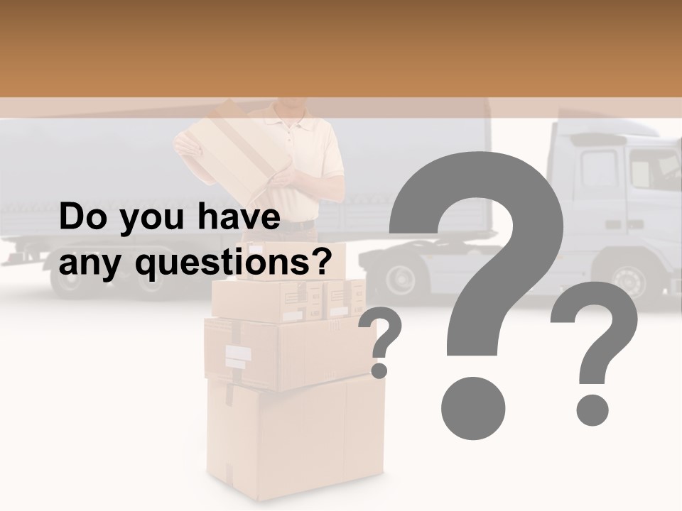 Courier Truck Friendly PowerPoint Template