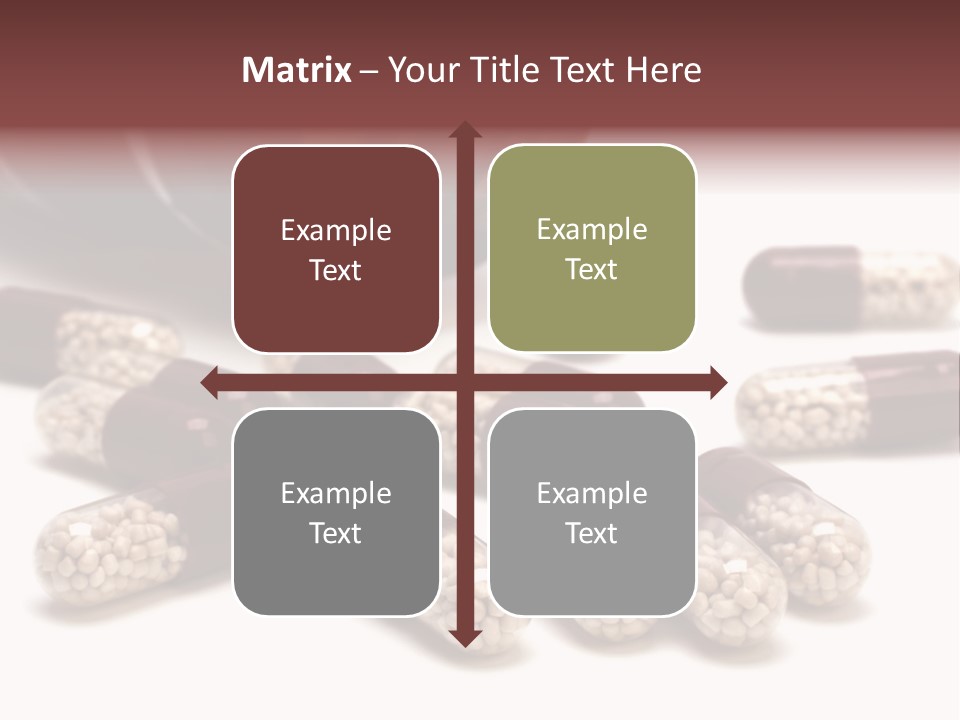 A Bottle Of Pills Next To Some Pills On A Table PowerPoint Template
