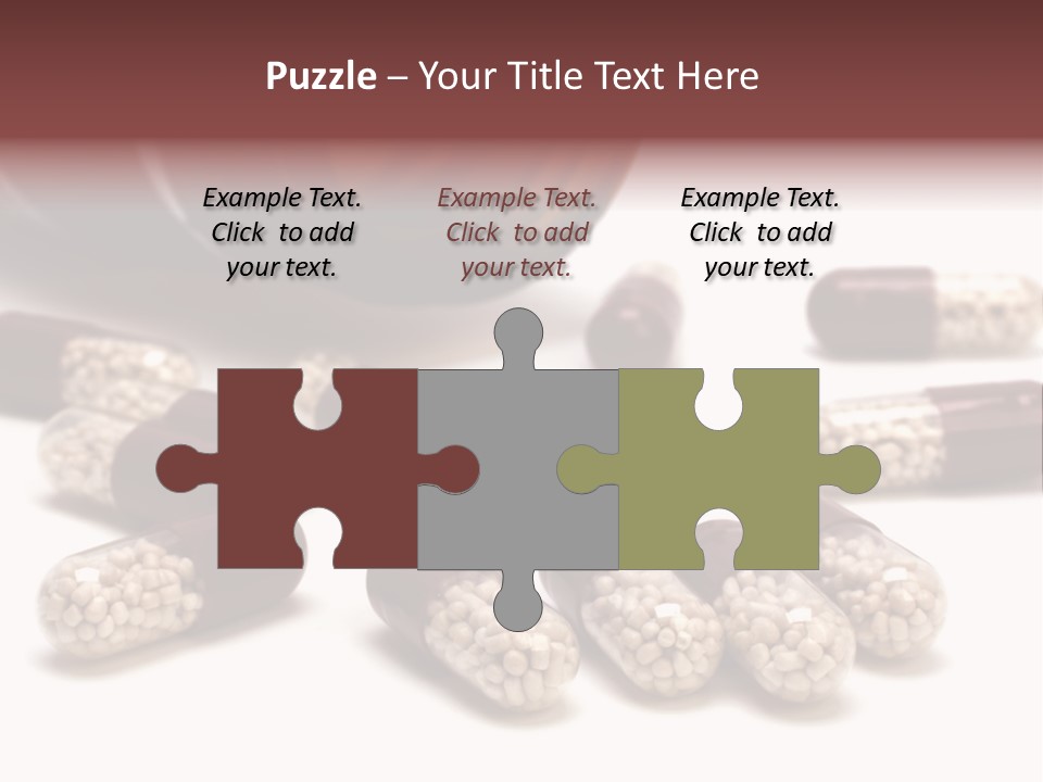 A Bottle Of Pills Next To Some Pills On A Table PowerPoint Template